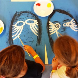 Schilderworkshop Kinderen - Maskerschilderen, Apeldoorn 2016