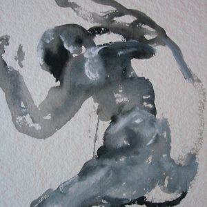 'Holding On' - Acrylverf Op Papier - 40x50cm -Apeldoorn 2009