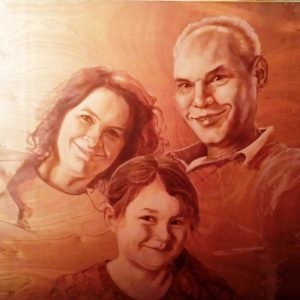 Familieportret - Olieverf Op Paneel - 120x170cm - Apeldoorn 2016