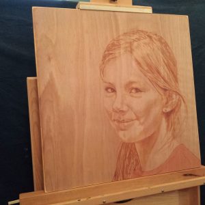 Penpaints Portret Lisa  Olieverf Op Paneel Apd2014