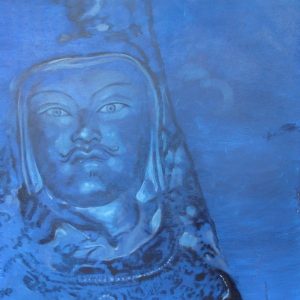 Penpaints Schilderij ‘Blue Guru Rinpoche’ Olieverf Op Paneel  110×110 Apd2003