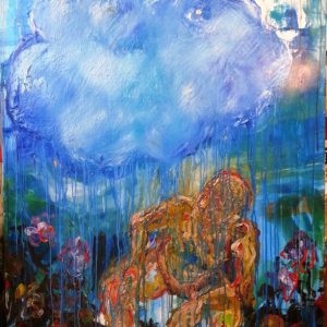 'Thought Rain' - Cobra Op Doek - 160x110cm - Apeldoorn 2013